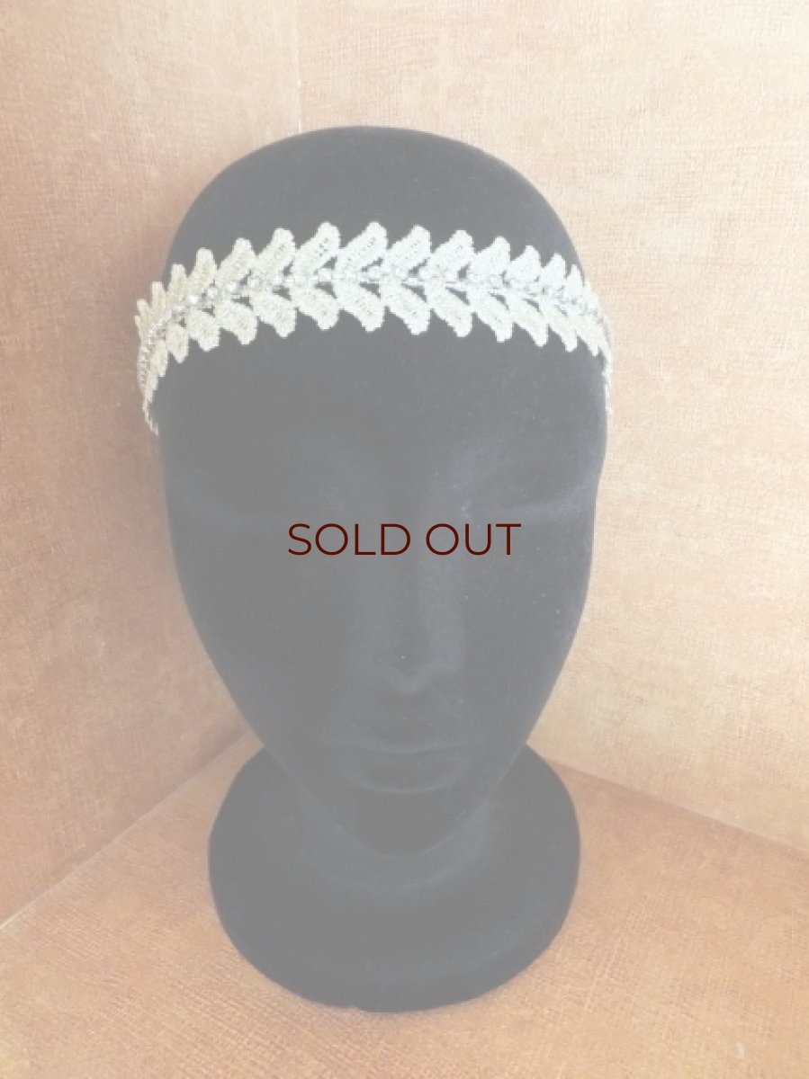 画像2: ロマンティックレース刺繍ヘアバンド・Ninfa (2)