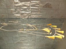 画像2: フリンジ付きボヘミアン・シックなネックレス・Fossil (2)