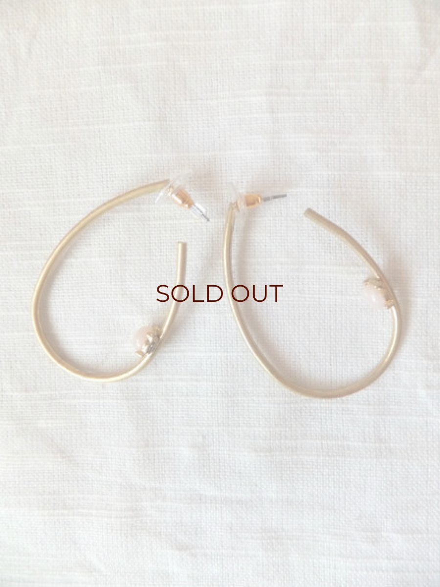 画像5: 天然石入りナチュラル・シックなピアス・Perla (5)