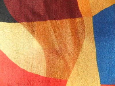 画像2: ポップでアーティーな色柄のシルクスカーフ・Fille