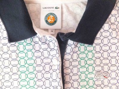 画像1: ユーズド商品・LACOSTE×ROLAND GARROSのコラボポロシャツ