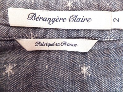 画像1: ユーズド商品♢ Bérangère Claireのフランス製コットンシャツ
