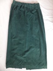 画像9: ユーズド商品・Pomandèreのグリーン色コーディロイ地のスカート (9)