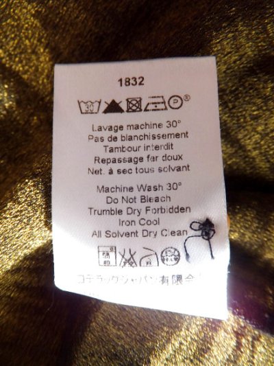 画像3: ユーズド商品・Acotéのフランス布地！華やかシックなVネックブラウス