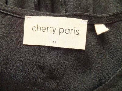 画像2: ユーズド商品・Cherry Parisの華やかシックなフラワー柄ワンピース