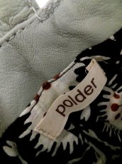 画像10: ユーズド商品・Polderのグレー色編み込みデザイン入りレザーのショルダーバッグ (10)