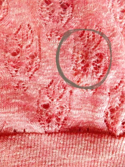 画像3: ユーズド商品・Hoss Intropiaの可憐なピンクカラーのかぎ編みシアーニット