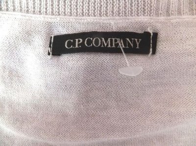画像1: ユーズド商品・C.P. Companyのライトグレイ色イタリア製コットン半袖カットソー