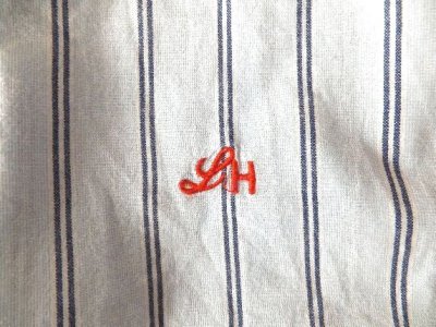 画像2: ユーズド商品・Leon & Harperのストライプ柄ノーカラーシャツ