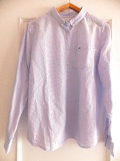 画像10: ユーズド商品・Harris Wilsonのストライプ柄ボタンダウンコットンシャツ (10)