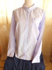 画像9: ユーズド商品・Harris Wilsonのストライプ柄ボタンダウンコットンシャツ (9)