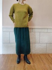 画像4: ユーズド商品・Pomandèreのグリーン色コーディロイ地のスカート (4)
