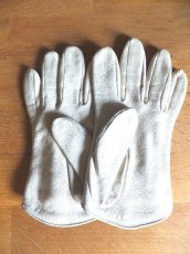 画像3: ユーズド商品・フランスAgnelleのクリームアイボリー色ラムレザー手袋 (3)