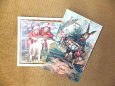 画像6: デッドストック商品・ヴィンテージ、牧歌的なイギリス風景イラスト入りポストカード2枚セット (6)