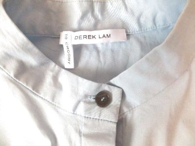 画像1: ユーズド商品・Derek Lam 10 Crosbyのバイカラー背面プリーツ入りシャツ