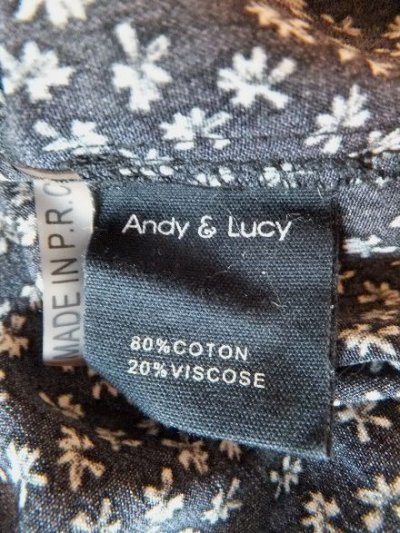 画像3: ユーズド商品・フランスAndy & Lucyのレトロ＆シックなフラワー柄ブラウス