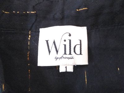 画像1: ユーズド商品・フランスWildの刺繍＆スタッズ入りカウボーイスタイルのシャツ