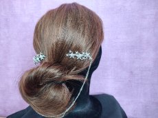 画像4: チェーンで連なったスター型ヘアクリップ2本セット・Glitter (4)