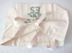 画像5: デッドストック商品・フランスSuncooのシックなロゴ入り大きめサイズの布バッグ (5)