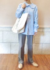 画像10: デッドストック商品・フランスSuncooのシックなロゴ入り大きめサイズの布バッグ (10)