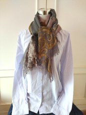 画像8: ユーズド商品・Unmade Copenhagenのアーティ＆シックなプリント柄ストール (8)