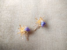 画像6: アメシスト入りアーティなフォルムのスタイリッシュなピアス・Raya (6)