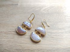 画像3: 天然石入りナチュラル＆リラックスデザインのピアス・Paulina (3)