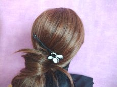 画像7: イタリア製Moliabalのアーティな蜂モチーフのヘアバレッタ・Ape (7)