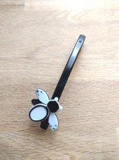 画像2: イタリア製Moliabalのアーティな蜂モチーフのヘアバレッタ・Ape (2)