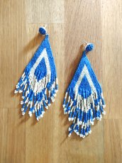 画像1: ボヘミアン＆シックなロングビーズピアス・Savoli (1)