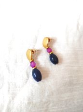 画像4: 天然石入りポップで幻想的なピアス・Hava (4)