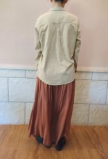 画像6: ユーズド商品・フランスFIVEの多彩なワッペン付きベージュ色ワークシャツ (6)