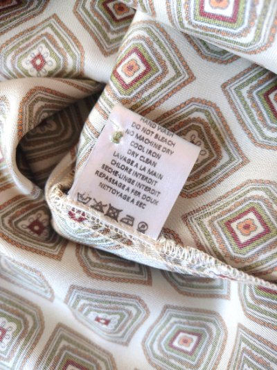 画像3: ユーズド商品・フランスHodのレトロな柄入りドロップショルダーのアンプルシャツ