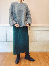 画像5: ユーズド商品・フランスAn'geのレトロ＆ノスタルジックなチャコールグレイ色ニット (5)