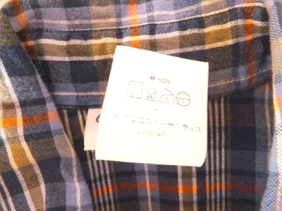 画像2: ユーズド商品・フランスagnesb.のレディスサイズに近いメンズラインのチェック柄シャツ