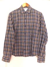 画像9: ユーズド商品・フランスagnesb.のレディスサイズに近いメンズラインのチェック柄シャツ (9)