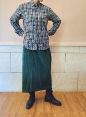 画像3: ユーズド商品・フランスagnesb.のレディスサイズに近いメンズラインのチェック柄シャツ (3)