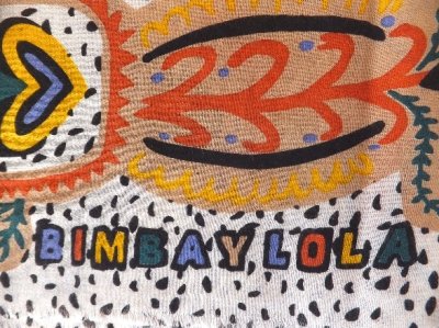 画像1: ユーズド商品・スペインBimba y Lolaのポップでハッピーな色柄が芸術的なストール