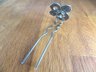 画像2: ユーズド商品・スペインのヴィンテージ!レトロ&アーティなヘアかんざし