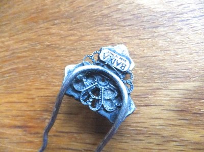 画像2: ユーズド商品・イタリア製!可憐なフラワーモチーフ入りヴィンテージヘアかんざし