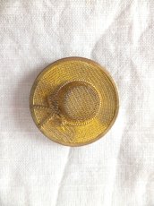 画像4: ユーズド商品・スペインより買い付けたツバ広ハットモチーフのヴィンテージブローチ (4)