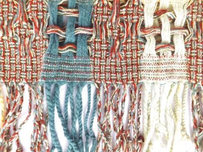 画像2: ユーズド商品・スペインより買い付けたノスタルジック＆アーティなチェック柄ストール