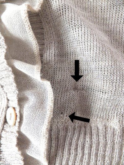 画像2: ユーズド商品・イタリアNo-Nàのグレイッシュベージュ色ロマンティックなイタリア製カーディガン