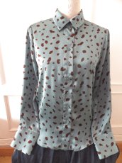 画像11: ユーズド商品・イタリア Anonymeのシックで美しい配色のレオパード柄シャツ (11)