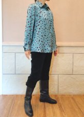 画像5: ユーズド商品・イタリア Anonymeのシックで美しい配色のレオパード柄シャツ (5)