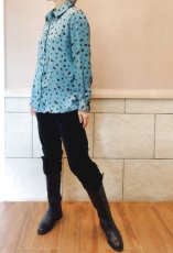 画像3: ユーズド商品・イタリア Anonymeのシックで美しい配色のレオパード柄シャツ (3)